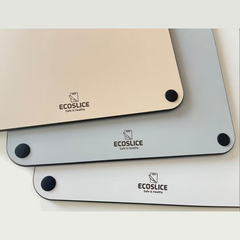 EcoSlice Fresco snijplankenset in subtiele frisse en lichte kleuren