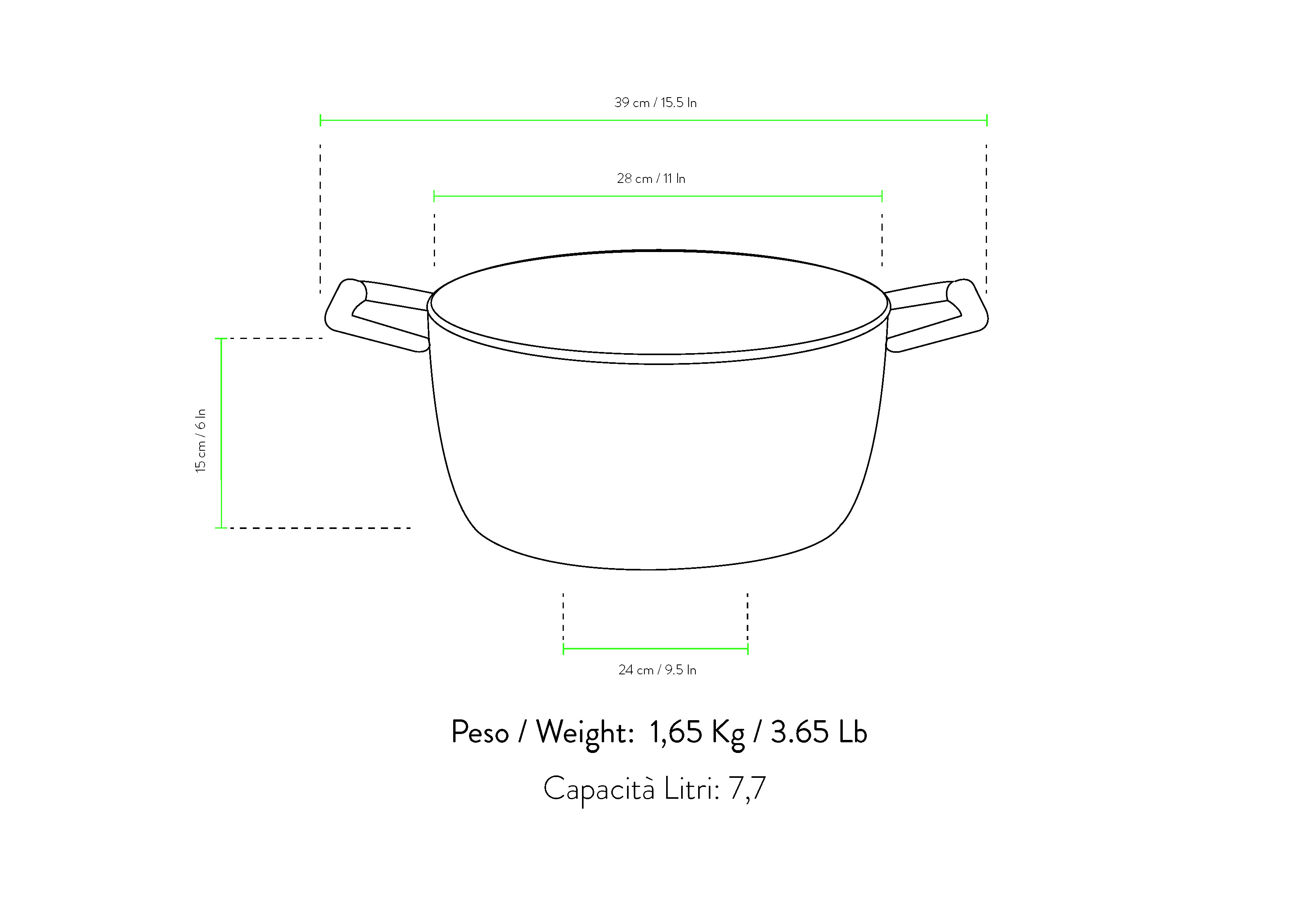 Kookpan, kookpot  of soeppan met grote inhoud