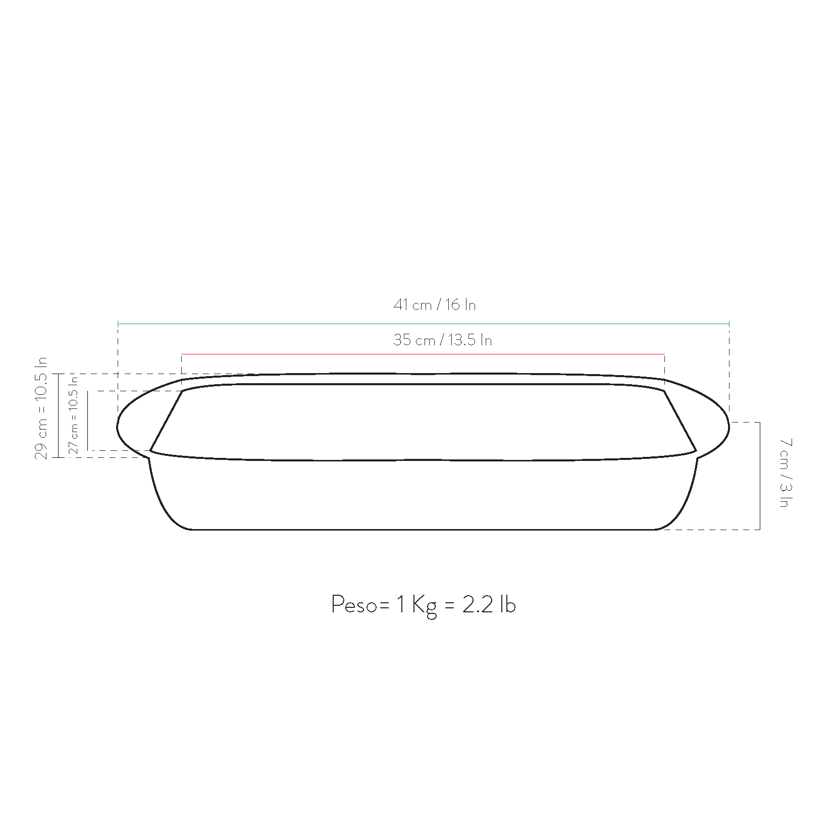 oud staking Inactief Primecook - Ovenschaal - braadslede - 35 x 27 cm - 7cm hoog - PFAS-vrij