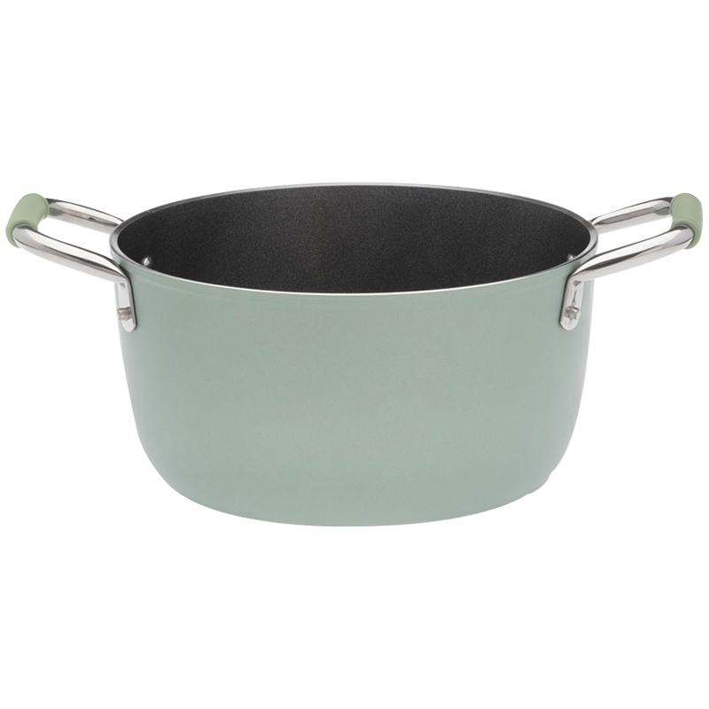 Kookpot of groene pan met antiaanbaklaag zonder pfas