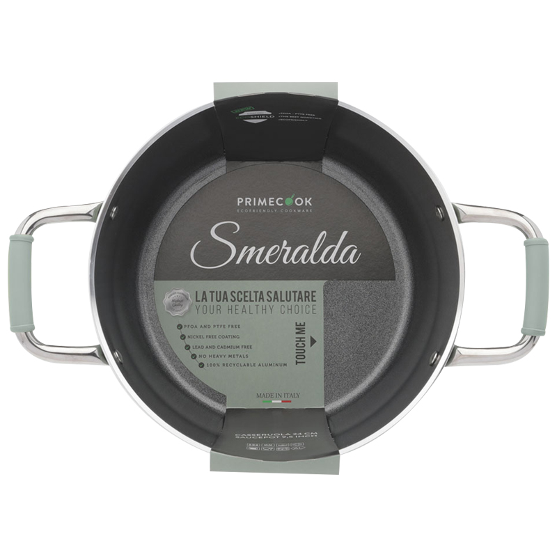 Primecook Smeralda braadpan  hapjespan voorzien van bedrukking met tekst of logo