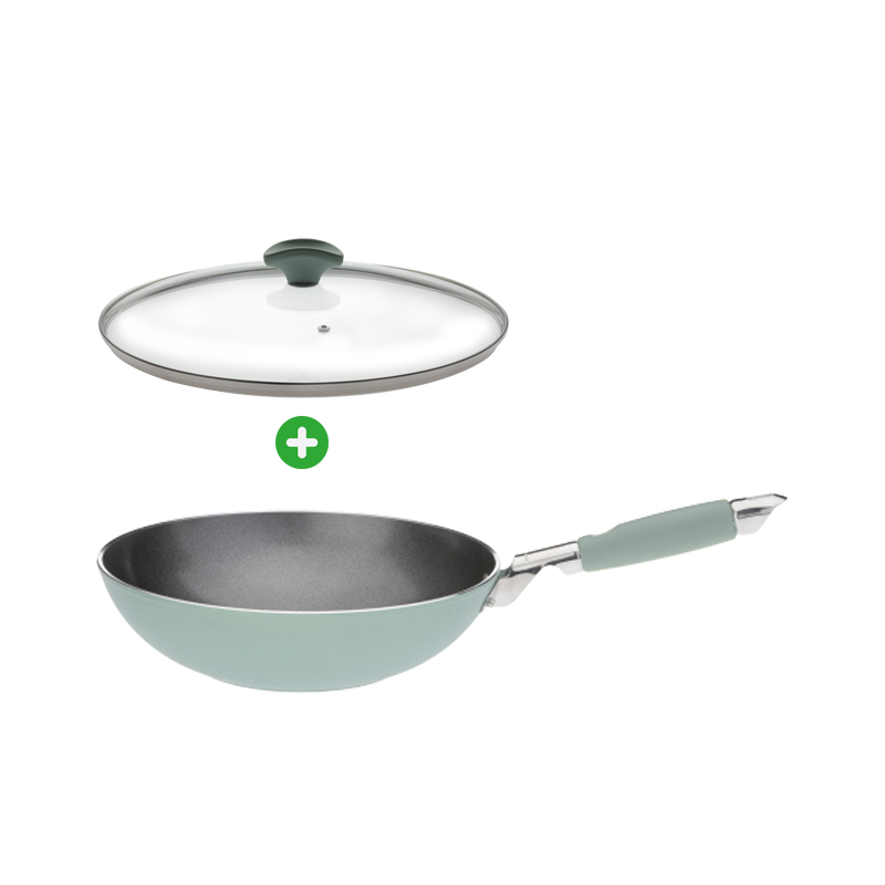 absorptie buiten gebruik Pijler Primecook - Wok met deksel - Ø 28 cm - PFAS-vrij