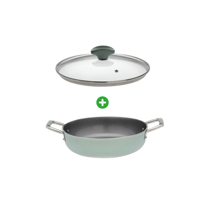 Gastvrijheid Coördineren Zware vrachtwagen Primecook - Braadpan / Hapjespan met deksel - Ø 24 cm - PFAS-vrij