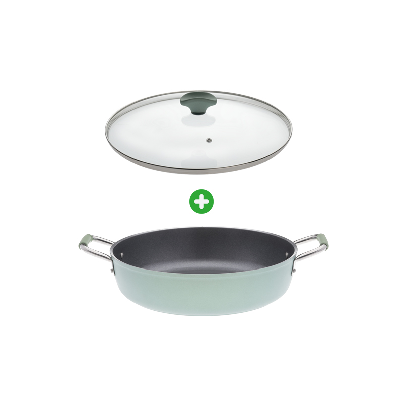 Brochure Stof twijfel Primecook - Braadpan / Hapjespan met deksel - Ø 32 cm - PFAS-vrij